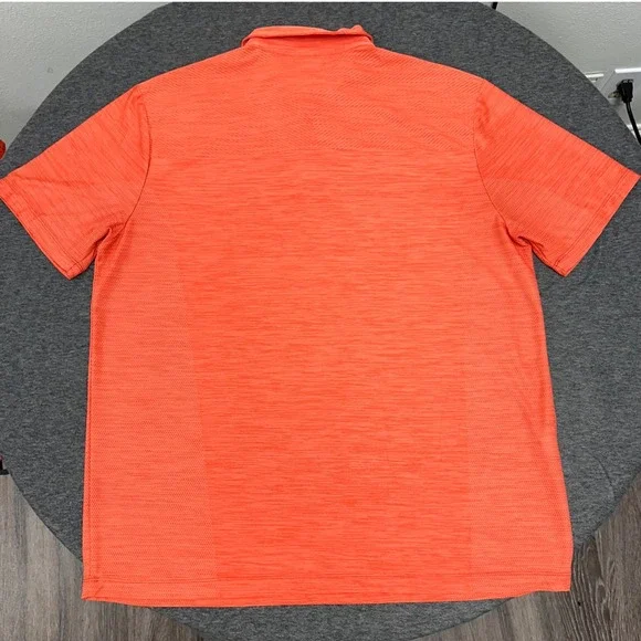 Tommy Bahama IslandZone Polo Shirt Vibrant Coral Performance Golf Large Beach - Picture 7 of 13